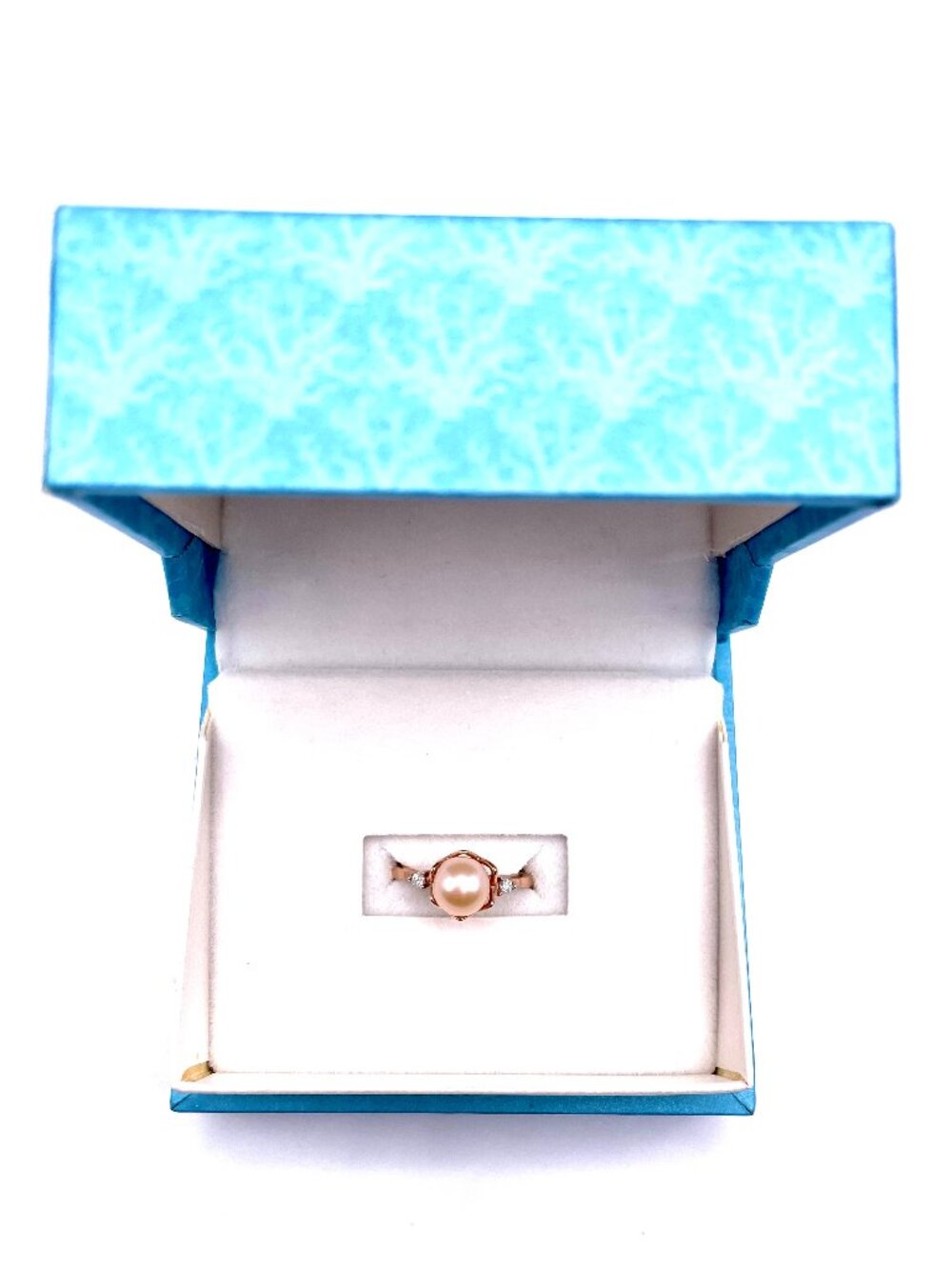 MAUI DIVERS PEARL, ROSE GOLD PENDANT & RING SET - Picture 2 of 4